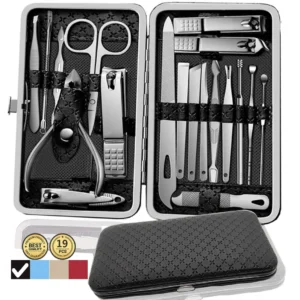 WUSI-Manicure-Set-Pedicure-Kit-Nail-Kit-19-1-Stainless-Steel-Kit-Professional-Grooming-Kits-Care-Luxurious-Travel-Case-Black.000dcf2baa7f264.webp Profesionalni Manikir i Pedikir Set